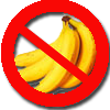 No bananas on board please!